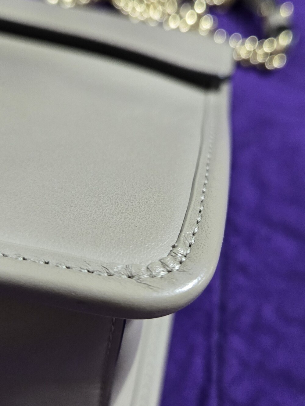 EUC Fendi FF Kan Taupe Shoulder Bag With Gold-Silver Hardware - Picture 7 of 16